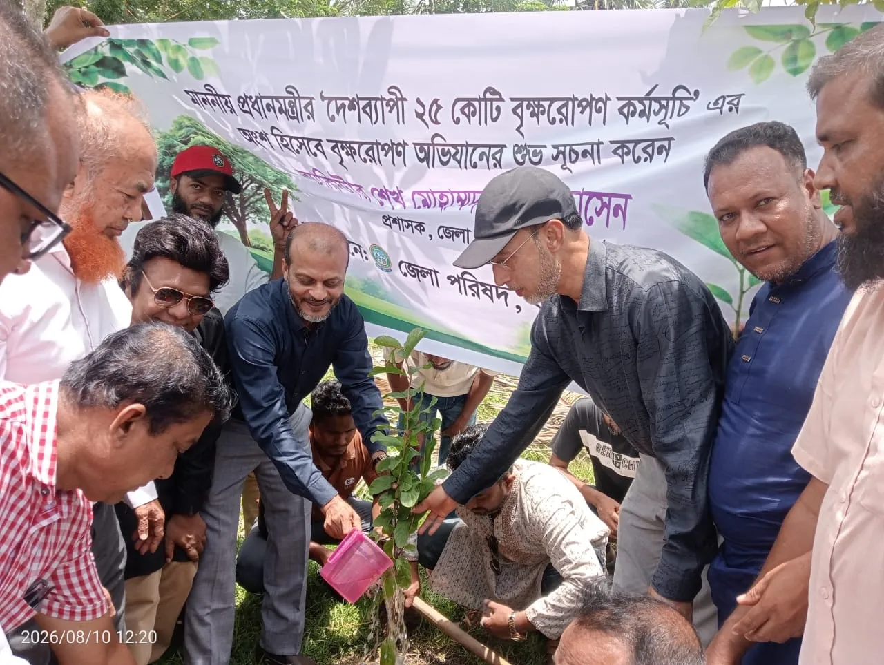 কচুয়ায় জেলা পরিষদের উদ্যোগে বৃক্ষরোপণ কর্মসূচির উদ্বোধন